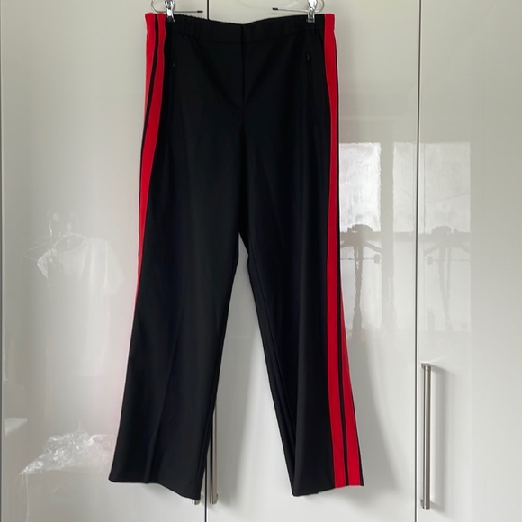 Express Wide Leg Pants Color-Black with Red details Size-Large NWOT - Picture 14 of 16